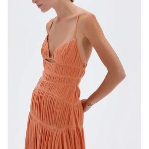Jonathan Simkhai Winnie Orange Dress